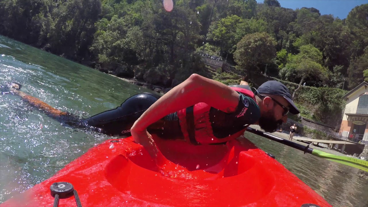 Come risalire sul kayak sit on top