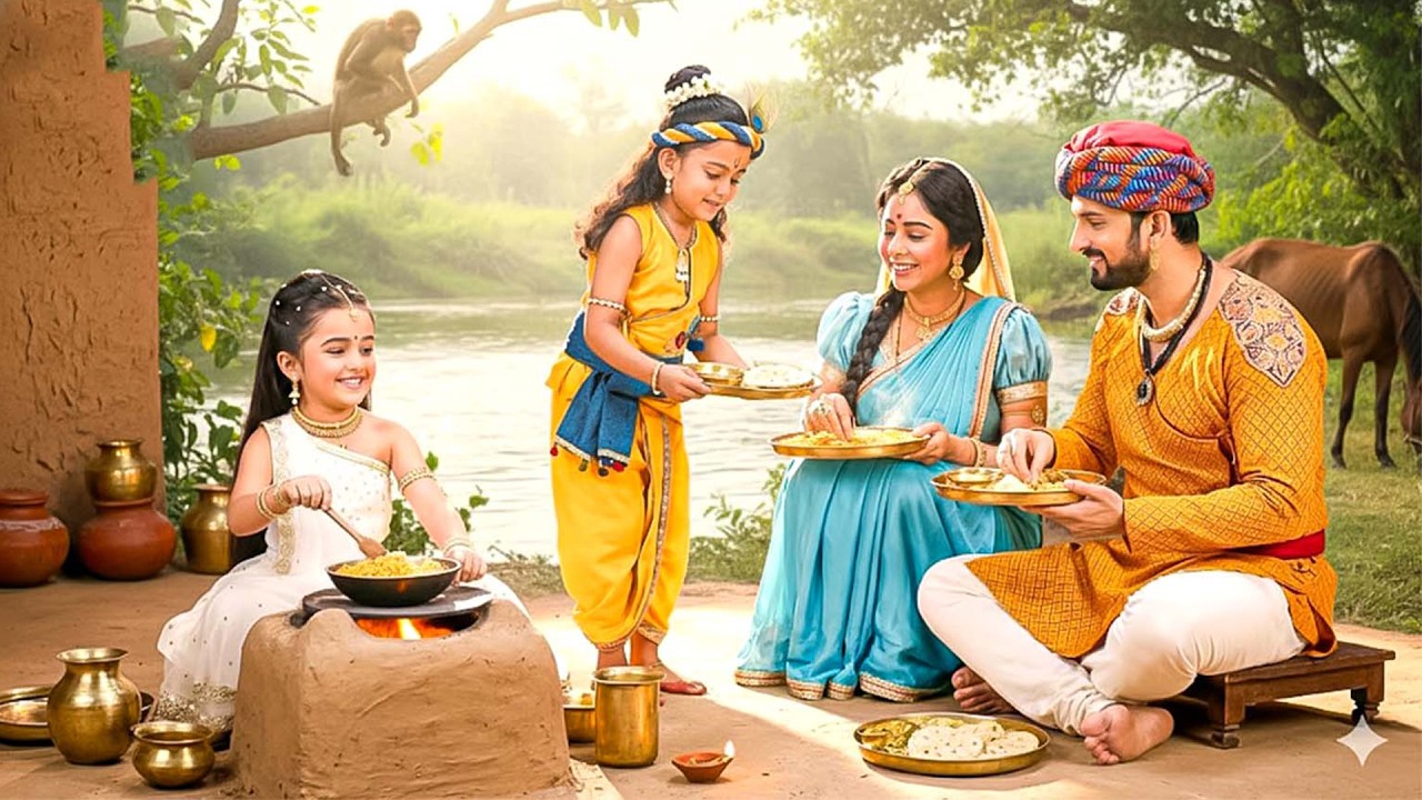 जब राधा ने पहली बार मैगी बनाया था | #yashomatimaiyaakenandlala #krishnaleela #ymkn #radhakrishna