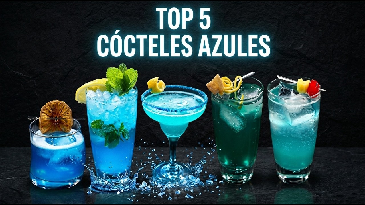 TOP 5 MEJORES COCTELES AZULES
