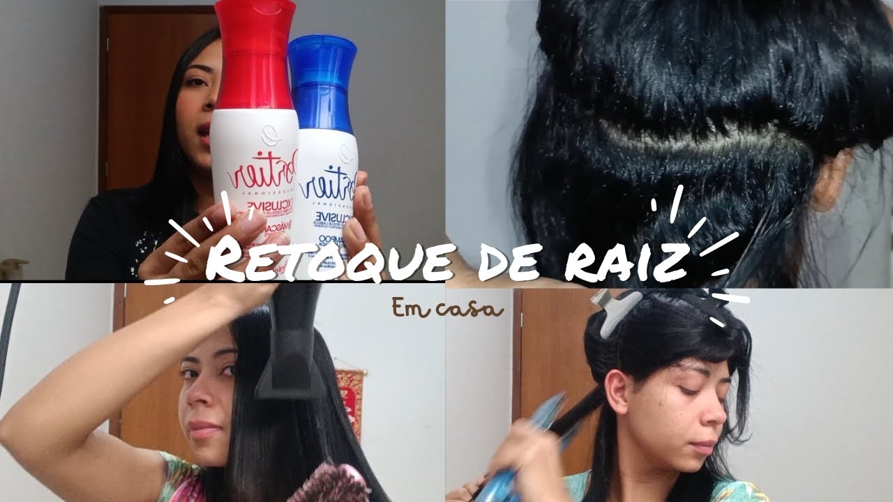 Retoque de raiz progressiva sozinha em casa | portier Exclusive ❤️#progressivaemcasa