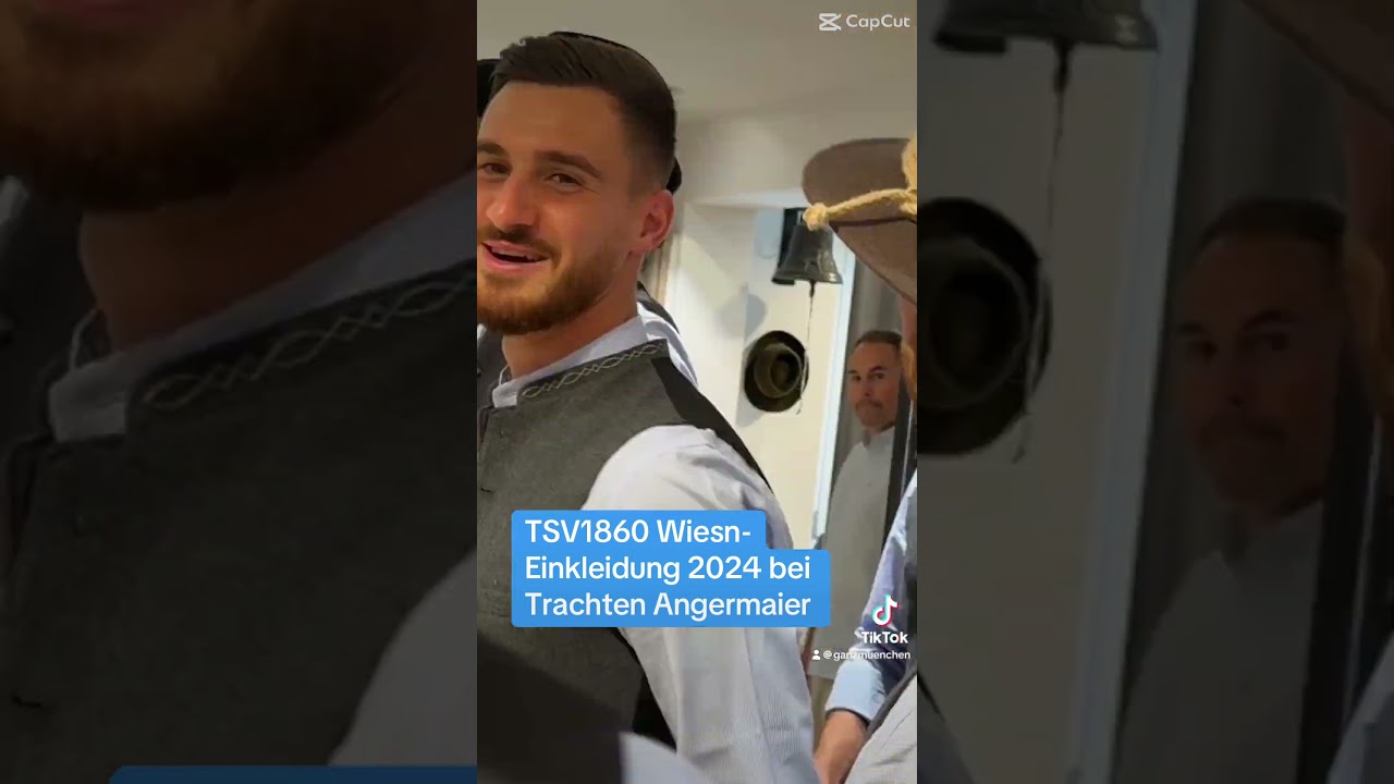 Tracht f&uuml;r die Wiesn 2024: Einkleidung der TSV1860 Mannschaften von Trachten Angermaier