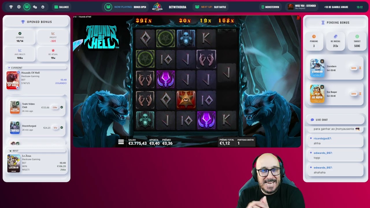 +18 | MONSTERWIN BH & BO | SLOT BATTLE | #betwithduda em #Twitch