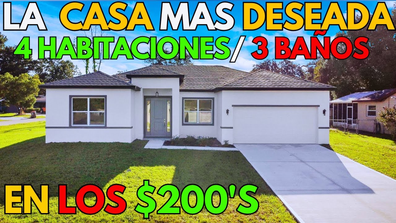 ENCONTRE LA CASA MAS BARATA & ELEGANTE DE 4 HABITACIONES Y 2 BAÑOS QUE PUEDES COMPRAR