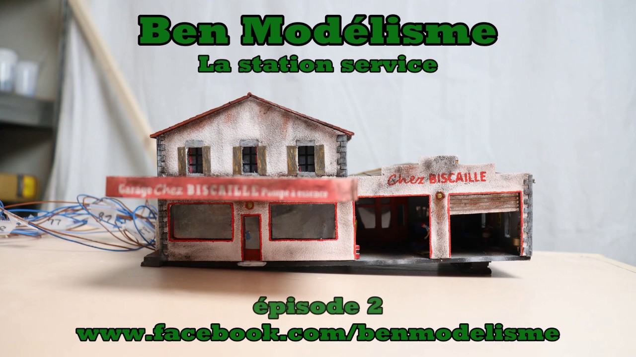 Tutoriel modélisme - comment réaliser une station service épisode 2
