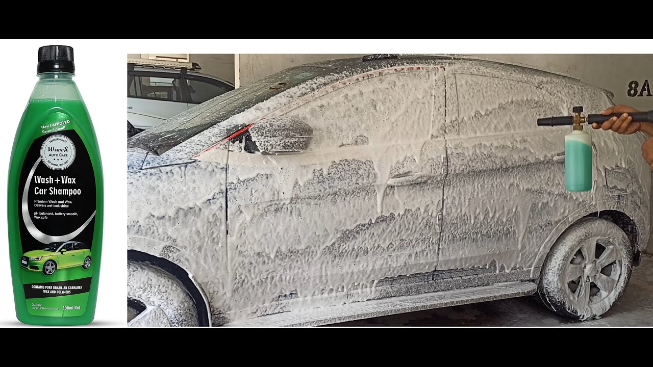 DIY experiment Wavex wash and wax as a snow foam pre wash for Tata Nexon | Tata Nexon | 