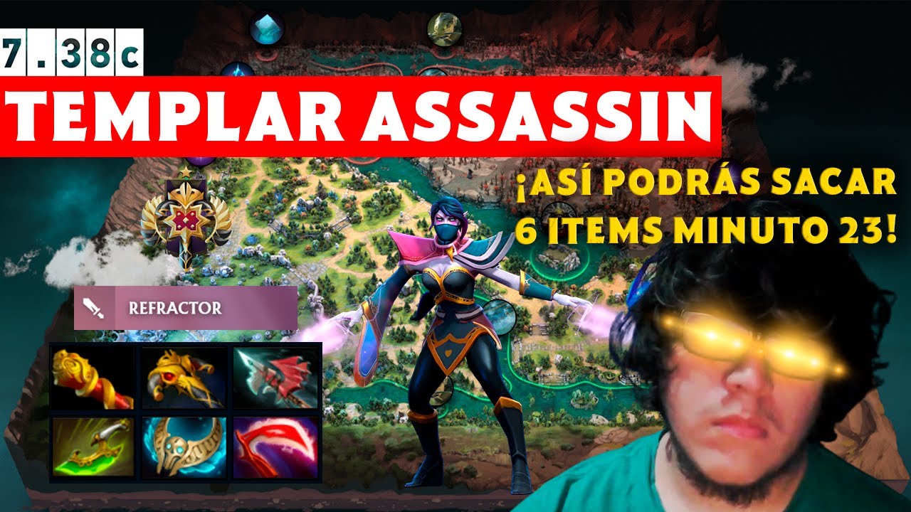 ¿El MEJOR HÉROE del PARCHE? ¡6 ITEMS MINUTO 23! | Guía Templar Assassin - Hard Carry