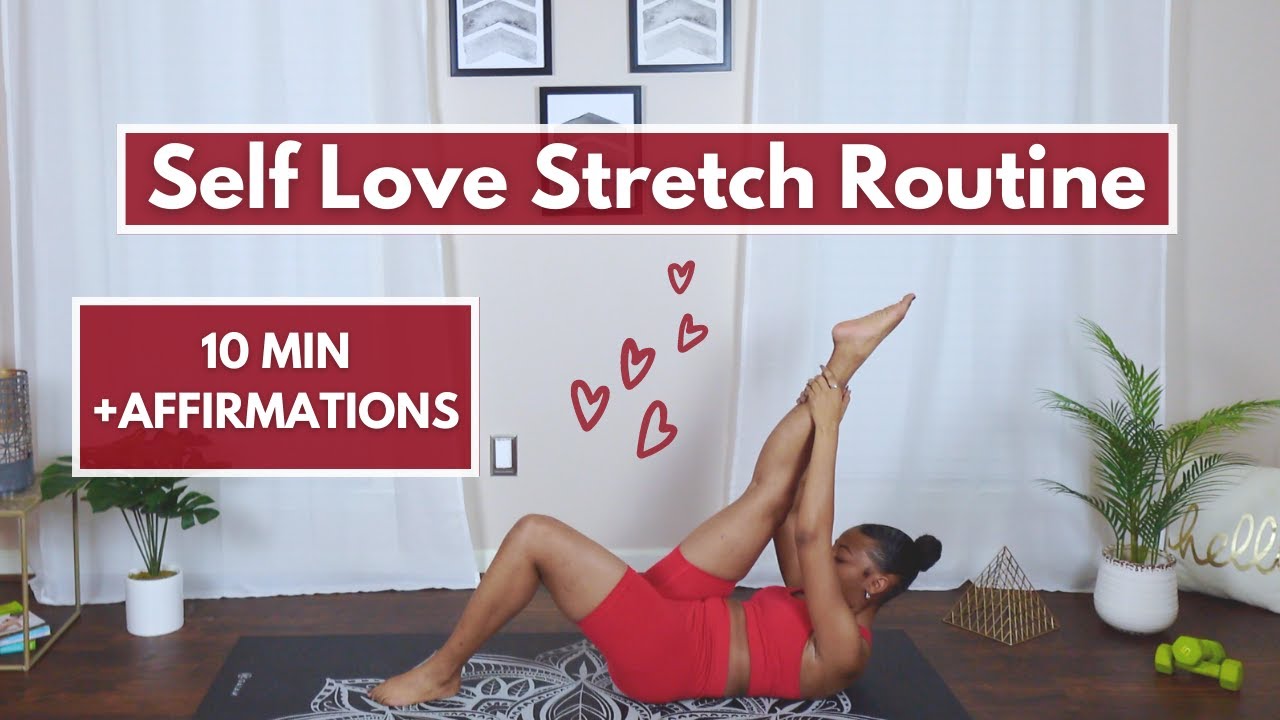 10 MIN SELF LOVE STRETCH ROUTINE ❤️ with Affirmations