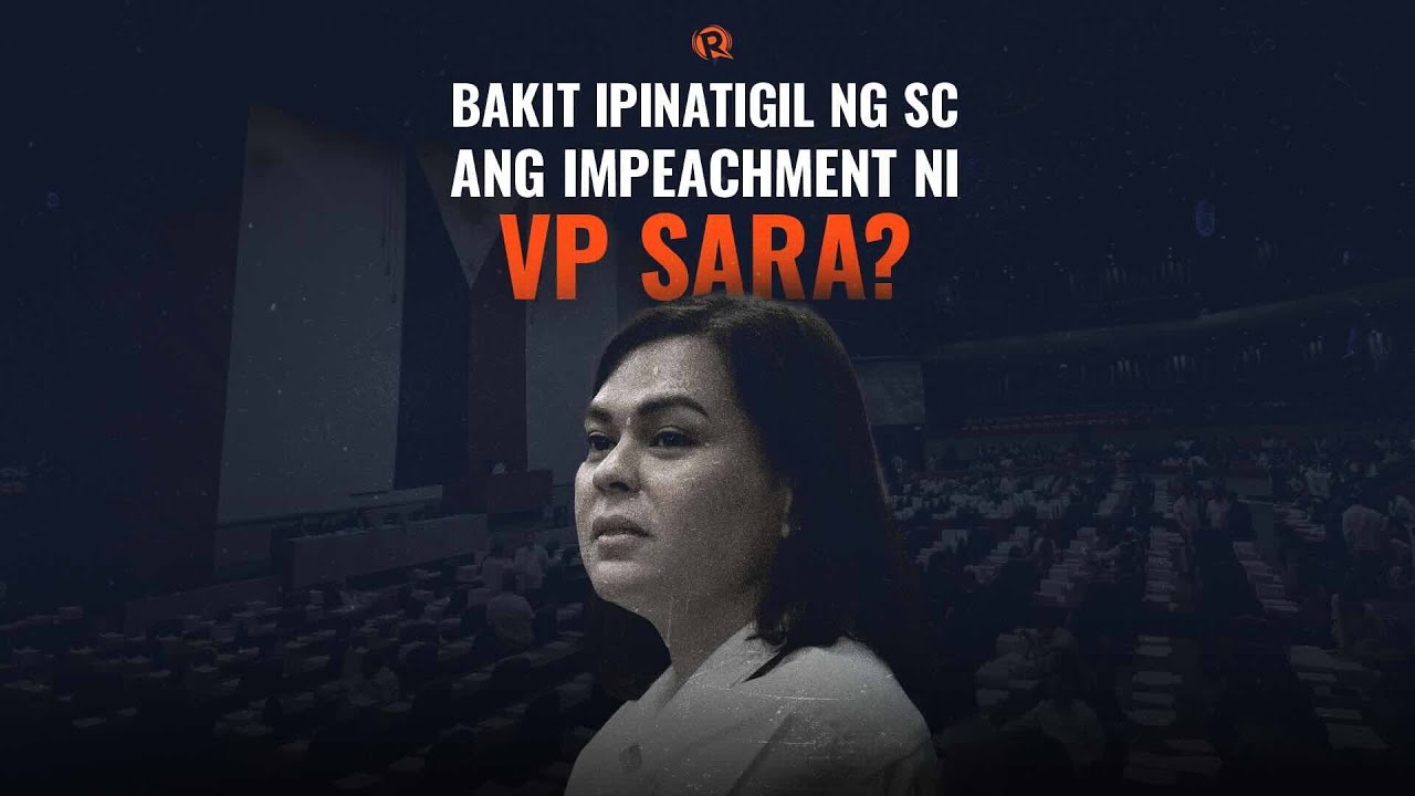 Why did the Supreme Court block VP Sara's impeachment?