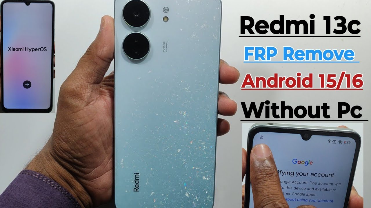 Redmi 13c Android 15/16 ✅ FRP remove 2026  Without PC | redmi xiaomi 13c Google Account Remove 