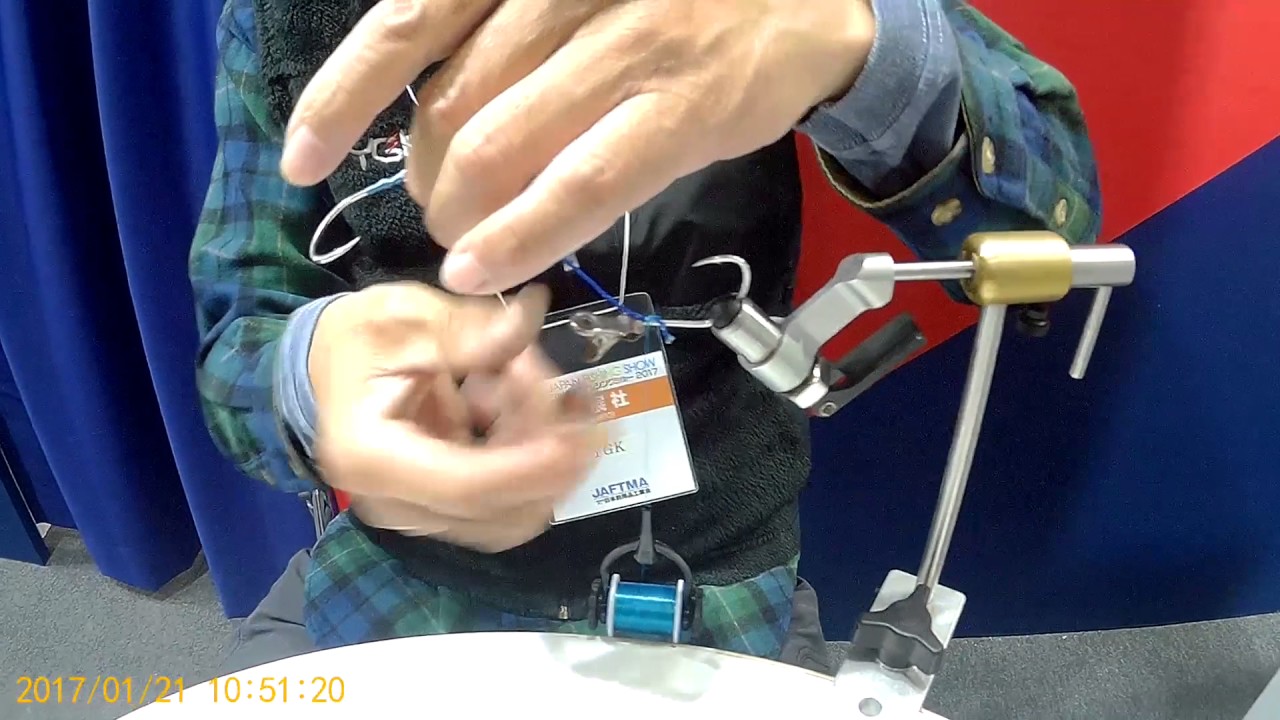 Мастер класс по вязанию assist hook на выставке в Японии 2017