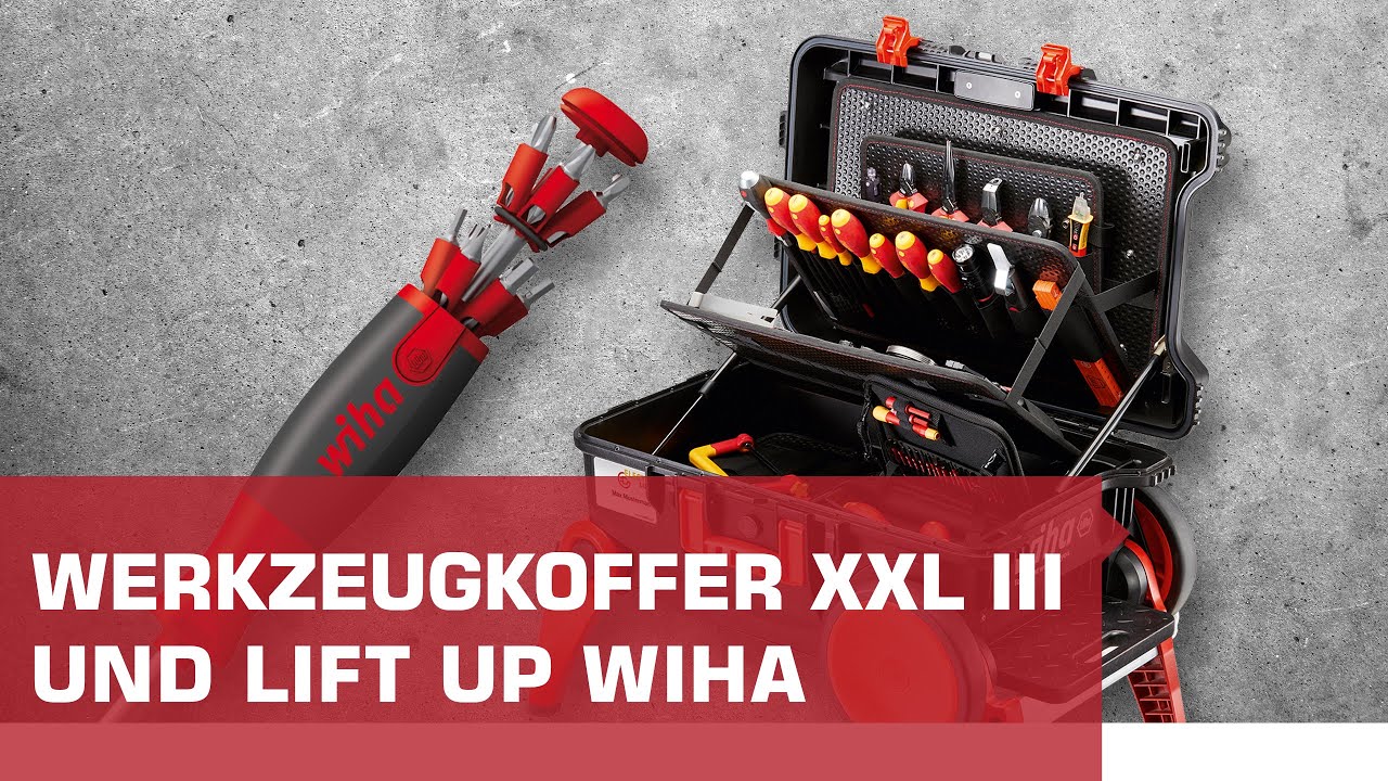 Wiha Werkzeugkoffer XXL III Electric & Schraubendreher mit Bit-Magazin Lift Up - LAYER-Grosshandel