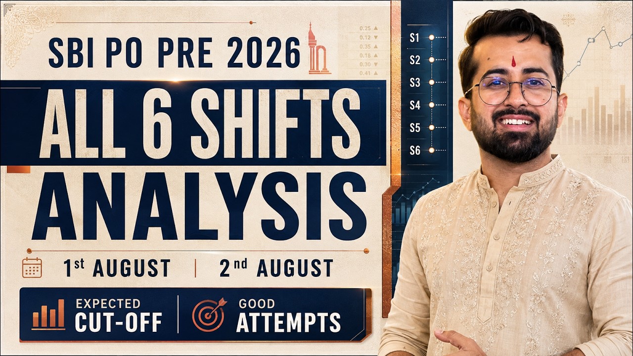 SBI PO Pre 2026 | Aug 1 & 2 | All Shifts Analysis | Good Attempts, CutOff | Aashish Arora