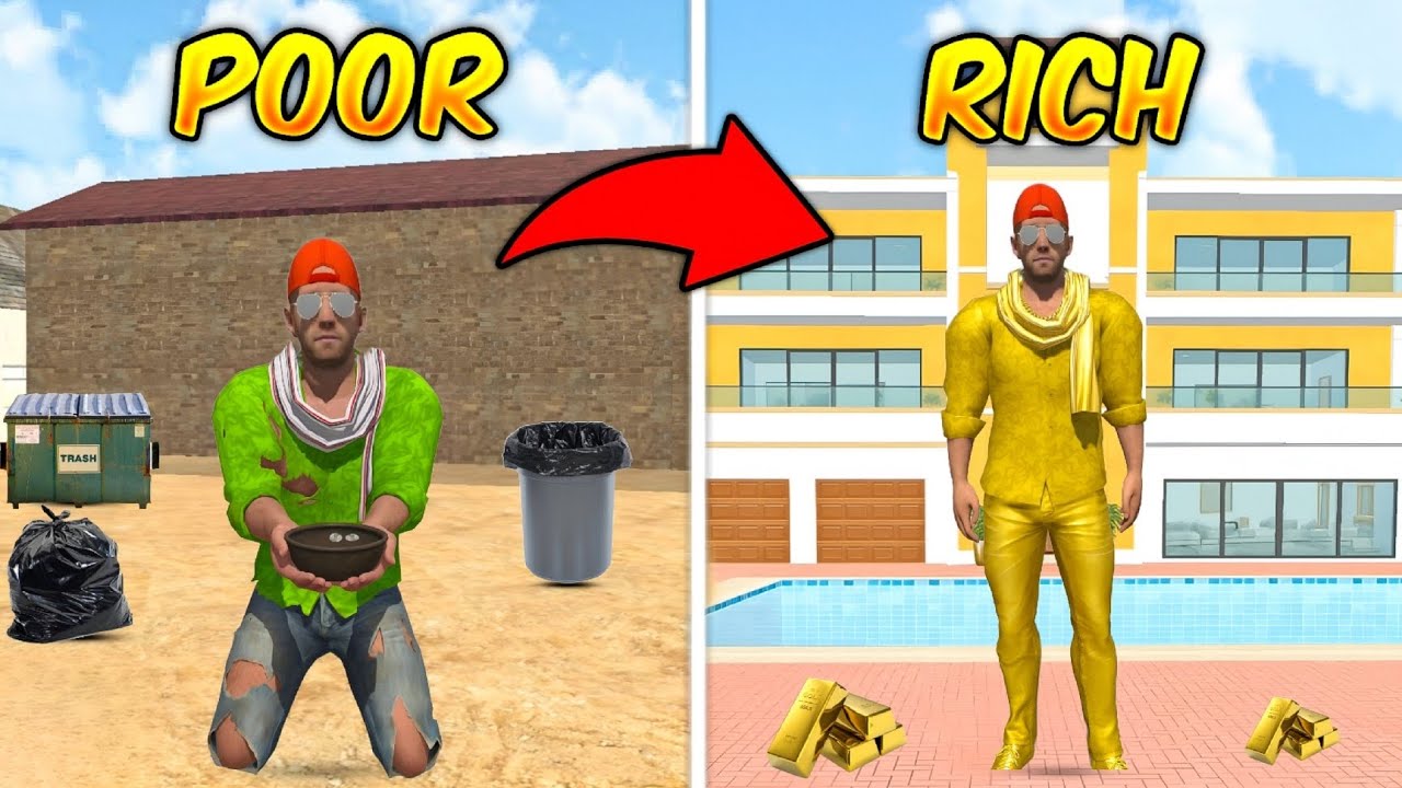Franklin Changes His Poor Life Into A Rich Life In 🤑 Indian Theft Auto Simulator