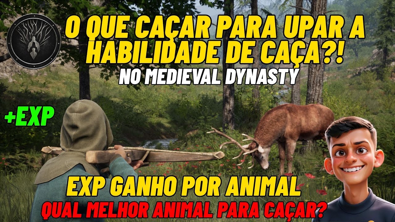 Medieval Dynasty: O Melhor Animal Para Upar EXP de Caça!