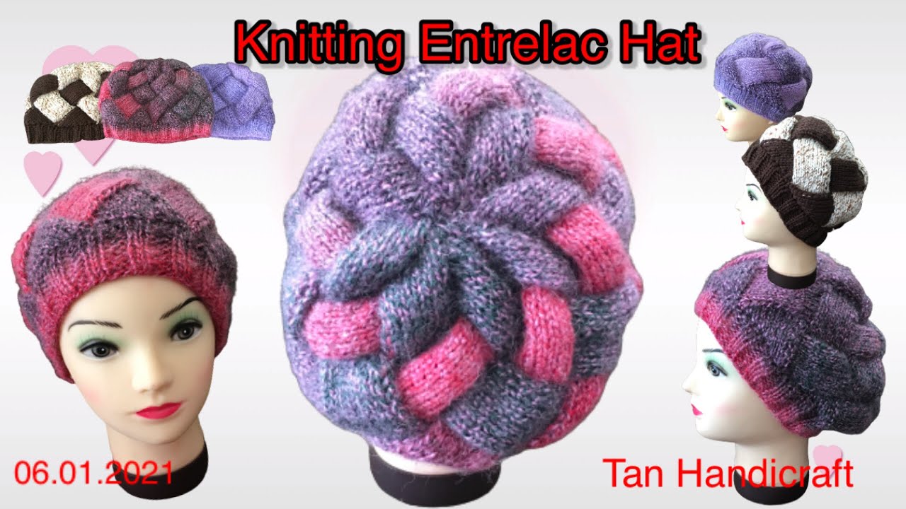 Tutorial ke 187 - Knitting Entrelac Hat
