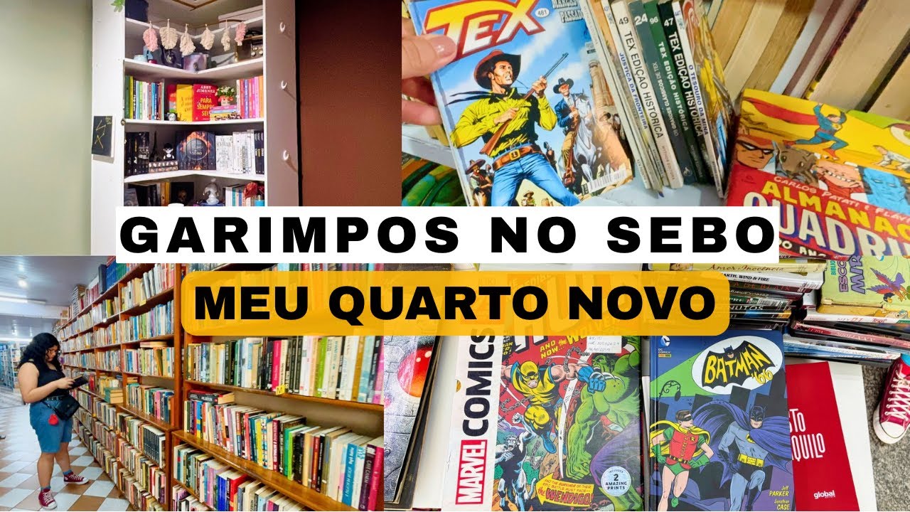 GARIMPOS INCRÍVEIS no Sebo Mania de Cultura | Meu Novo Quarto #sebo #garimpo #vintage  #garimpando 