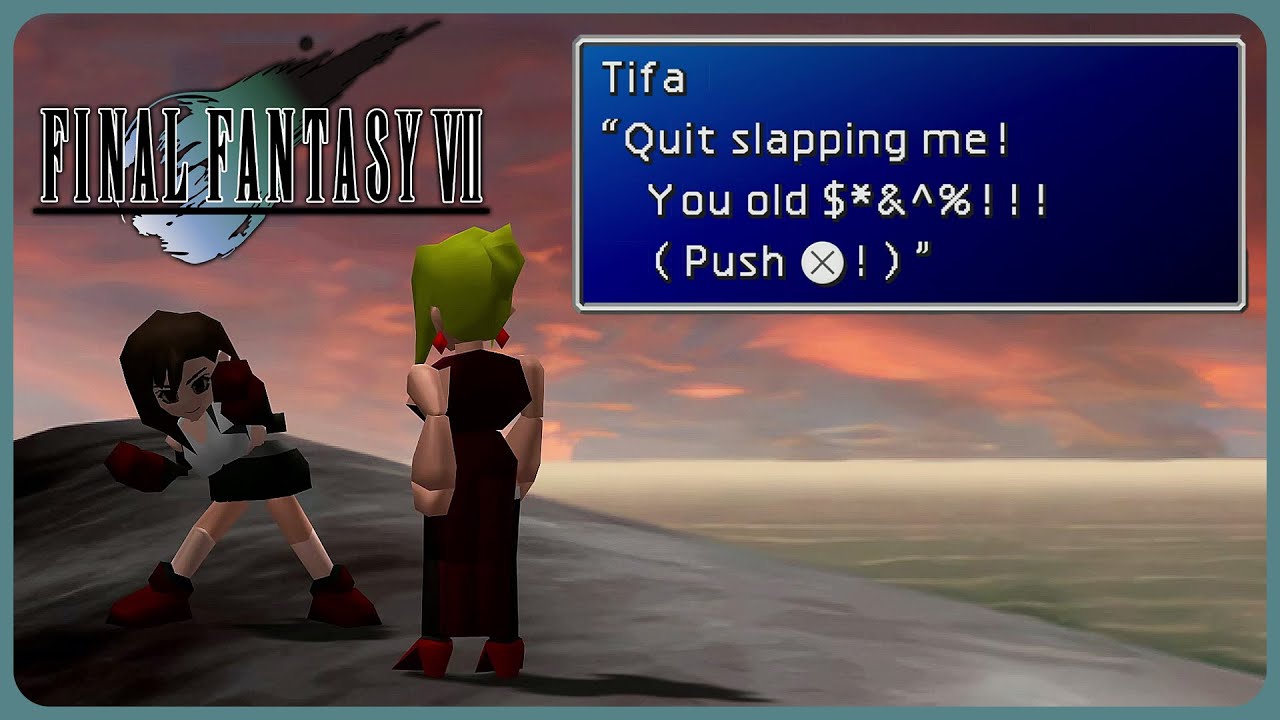 Tifa vs Scarlet slap fight - Final Fantasy 7