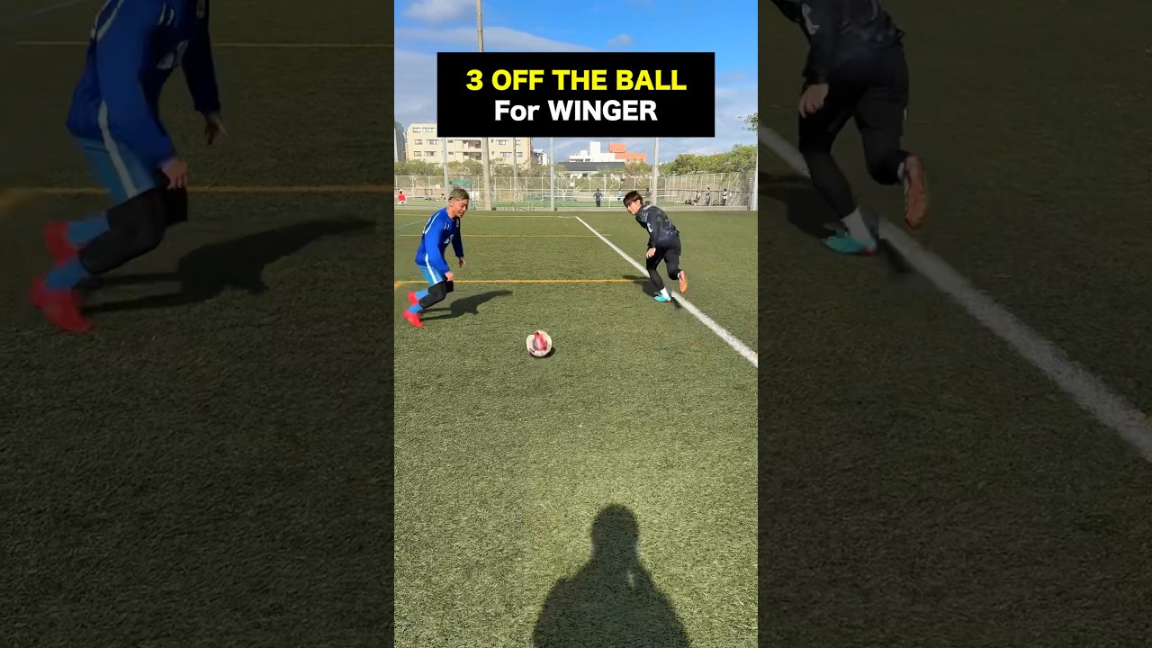 LEARN OFF THE BALL MOVEMENT for WINGER🔥#football #soccer #shorts