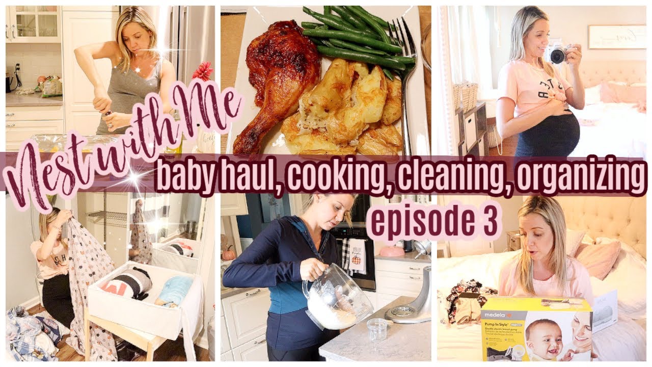 NEST WITH ME // EPISODE 3 // BABY HAUL + COOK WITH ME // ORGANIZE + CLEAN WITH ME // TIFFANI BEASTON