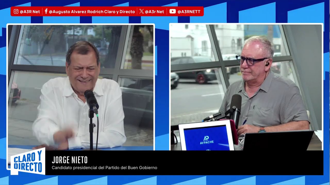 Jorge Nieto: “La estabilidad del proceso electoral no depende de Jerí, debe irse”
