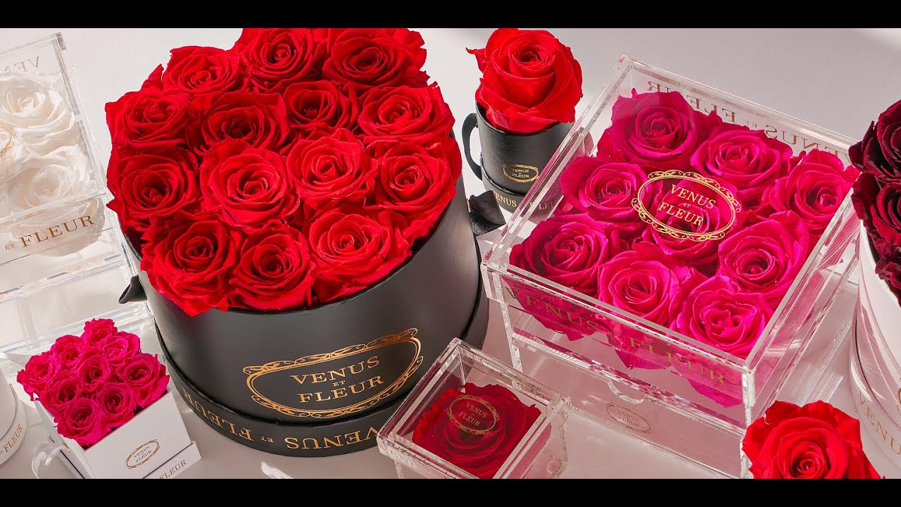 VALENTINE'S DAY 2020 DIY  LUXURY FLOWER BOX | HOW TO MAKE BOX FLOWER ARRANGEMENT