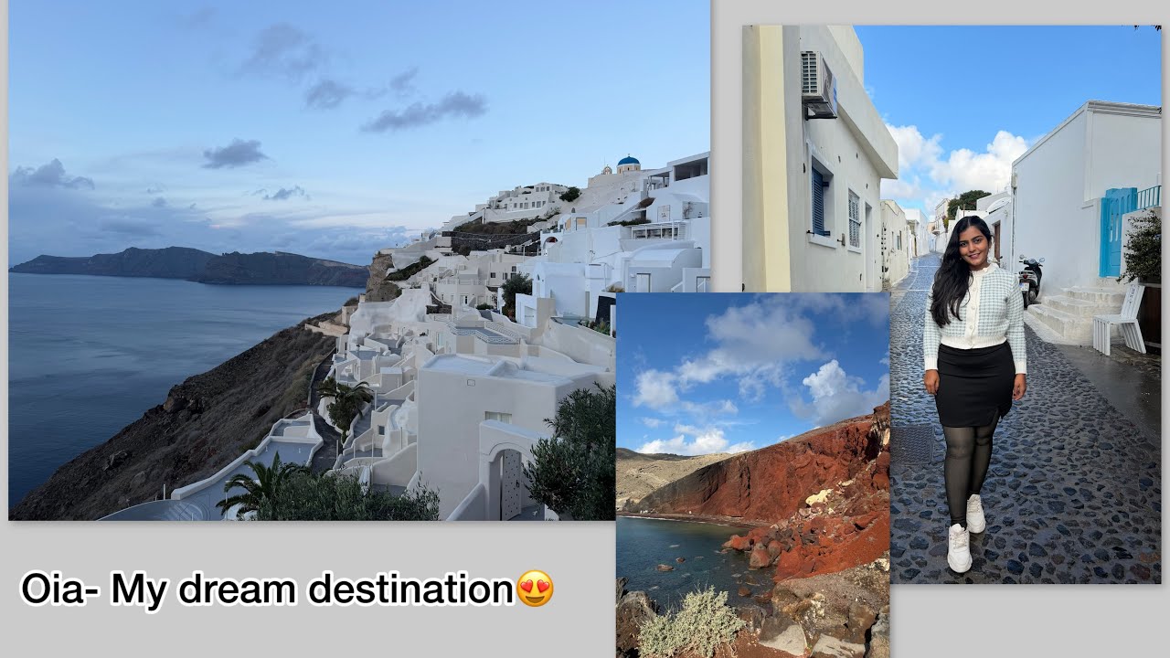 Santorini streets are completely empty/Greece/Oia
