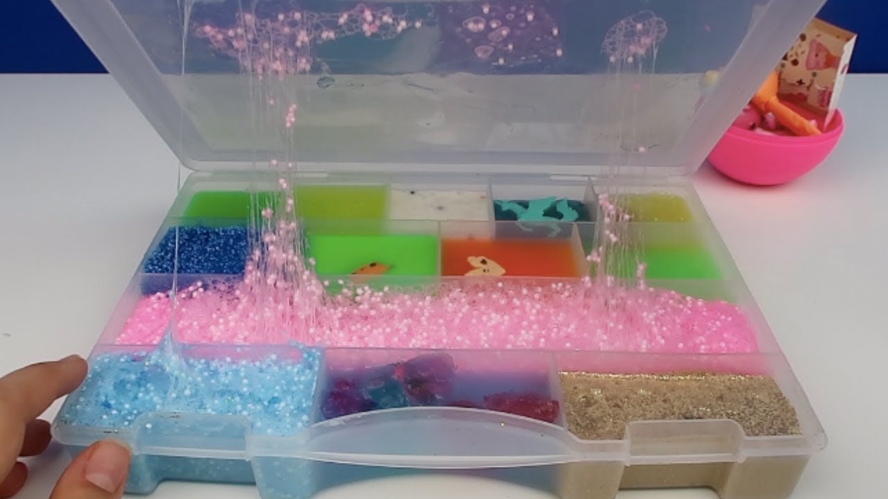 Anne Yapımı Slime Seti Nasıl Çöpe Atılacak Slime Olur? Çöplük Slime Mix Seti! Bidünya Oyuncak