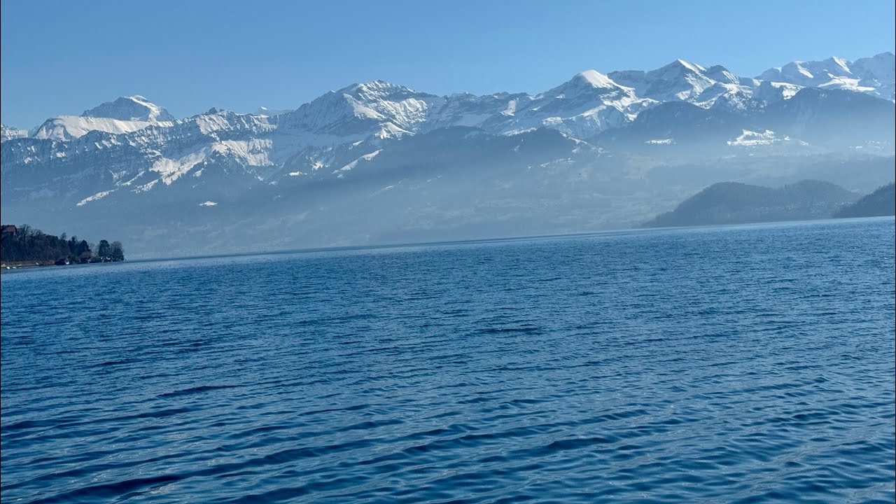 #Lake Thun, Switzerland. A trip to Lake #Thun in #Switzerland in March# @SusanFoodJourney