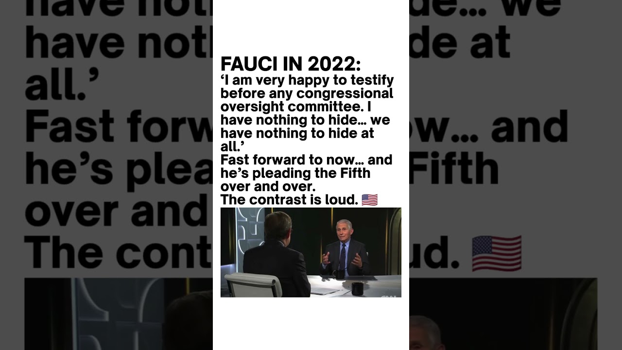 Fauci's Past & Present Testimony Sparks Debate 🇺🇸