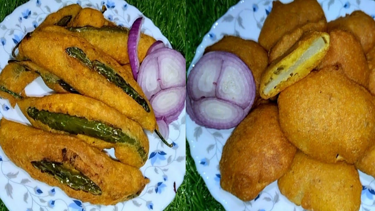 Mirchi & Aloo bajji recipe