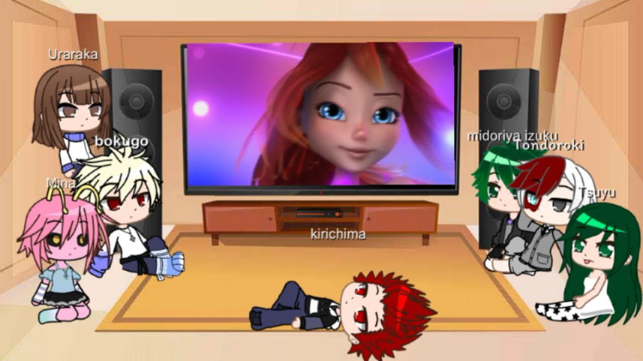 BNHA reaccionan a las winx 2 trasformaciones 1/2
