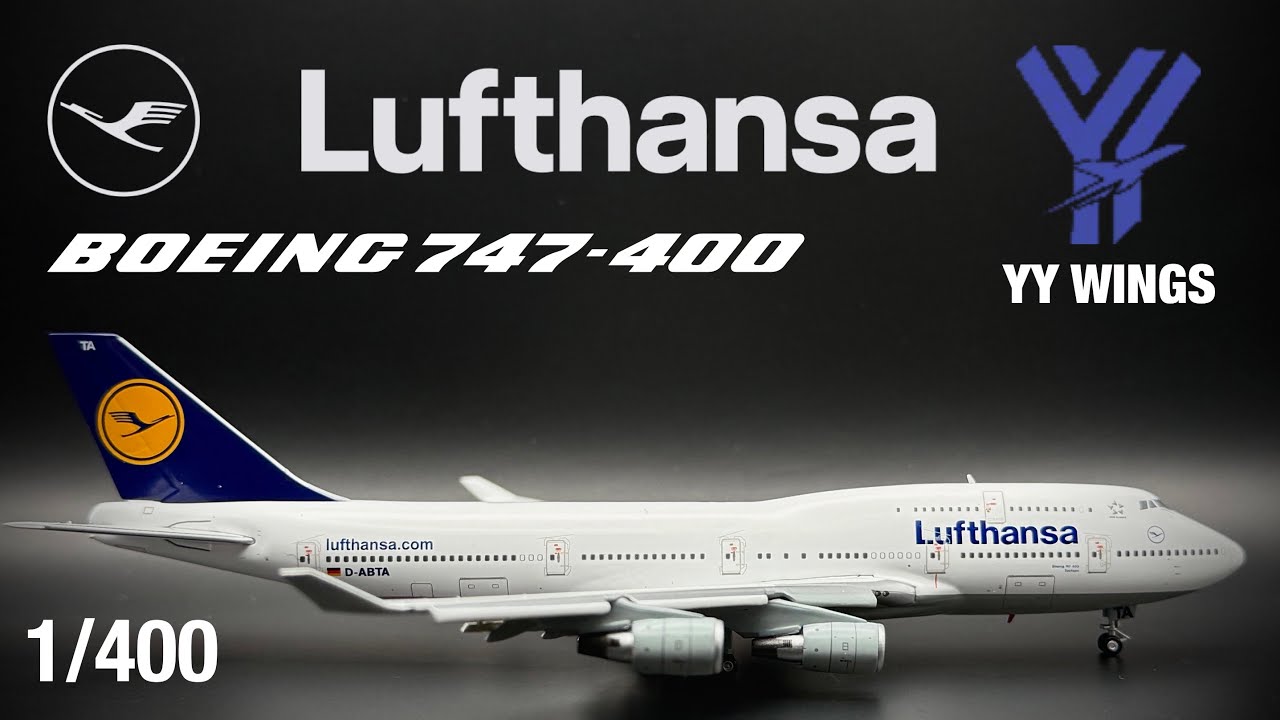 Lufthansa 747-400 FLAPS DOWN by YY Wings/HX Models Review and Rating  |  1/400 Scale