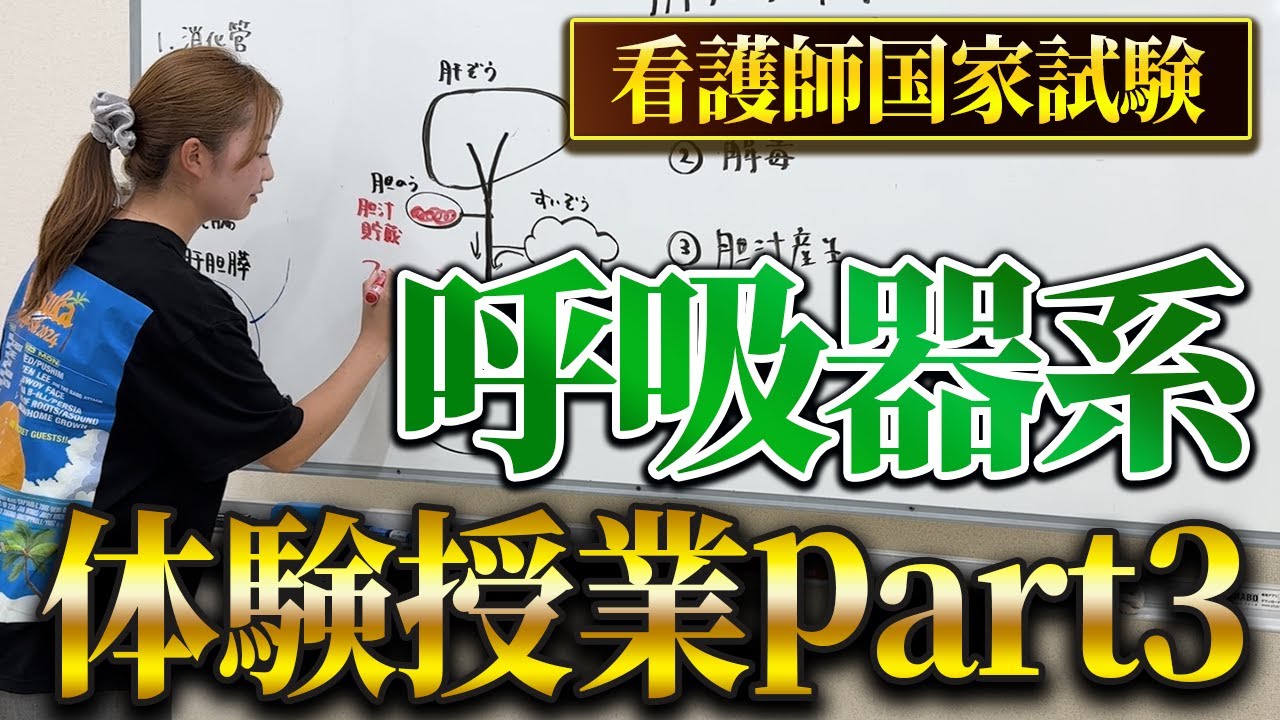 【看護師国家試験】8月3日「はる看」呼吸器 体験授業-アーカイブ-