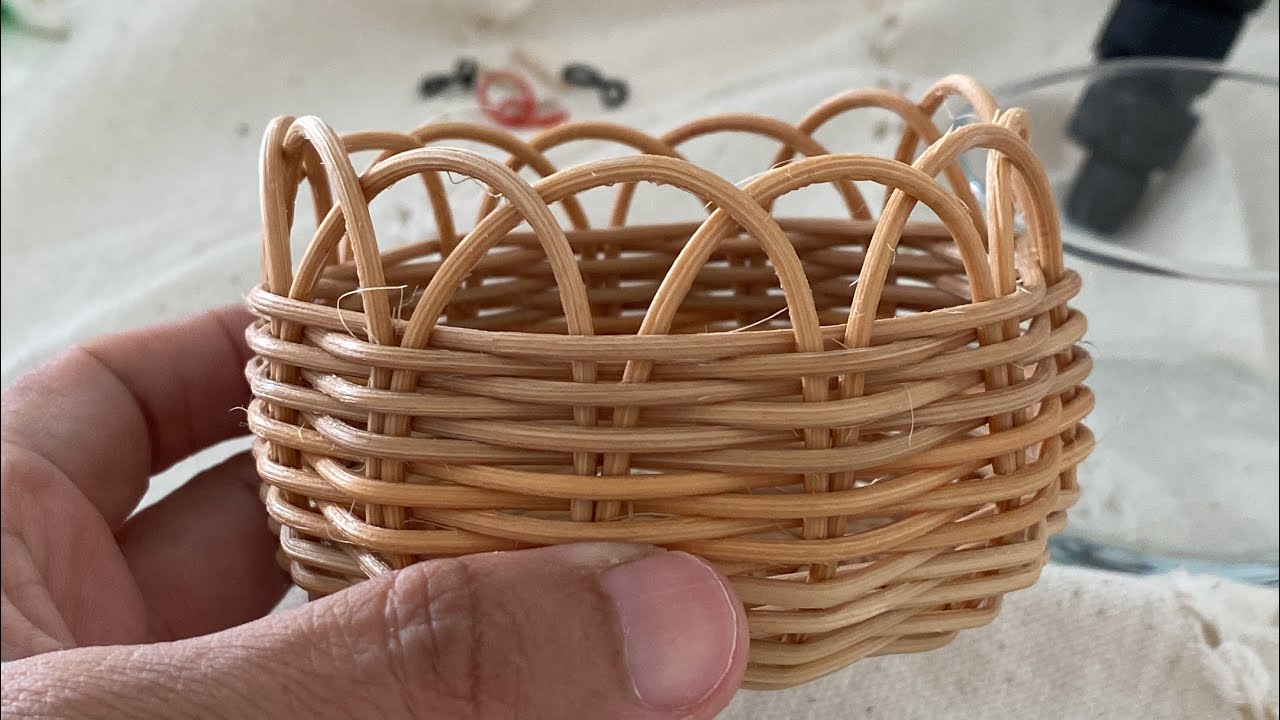 rattan ile sepet çerezlik