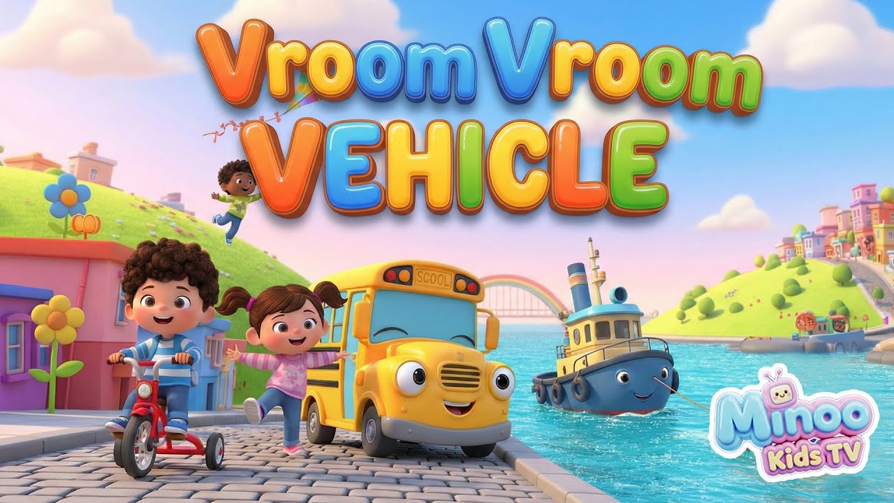 Vehicles Song for Kids | Cars, Buses, Trains & Planes