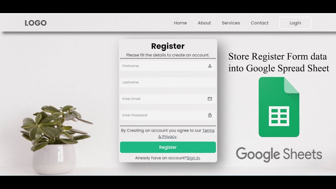 How to Store Forms Data into Google spread sheet || Source code