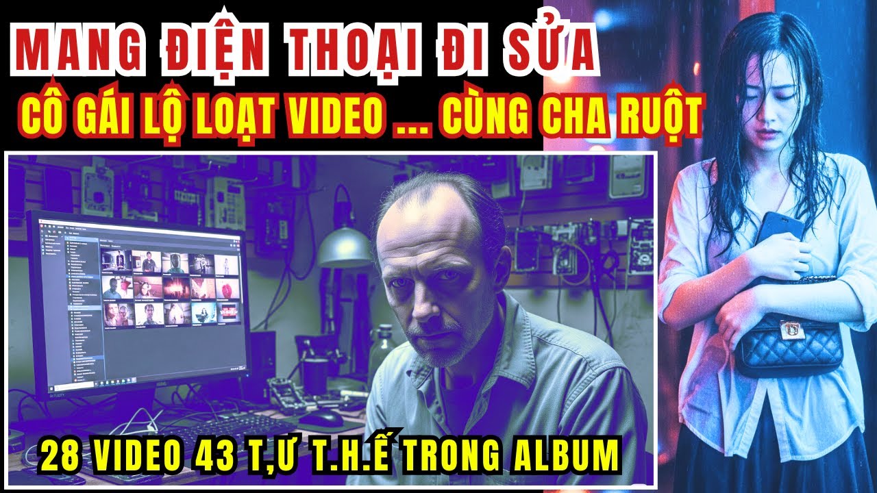 Kỳ Án Trung Quốc - Mang Điện Thoại Đi Sửa - Cô Gái Lộ Loạt Video ... Cùng Cha Ruột - Kỳ Án Đen Tối
