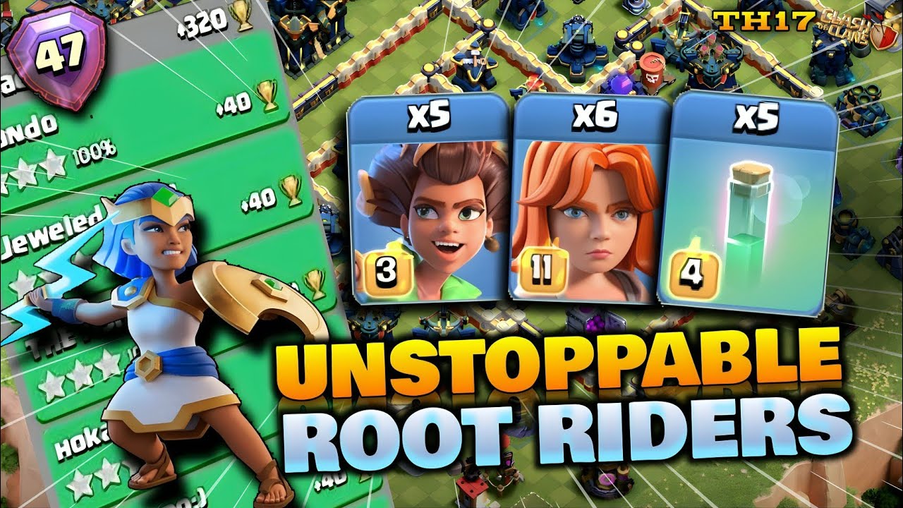 🔴Road to TOP 200🏆 Root Rider Double OG Attack Th17 | Legend Day 11 | Clash with Dark ⚔️ COC Strategy