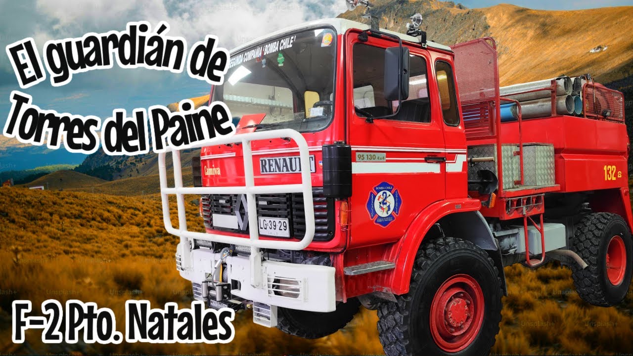 🚒🔥Unidad FORESTAL F-2 BOMBA CHILE: Renault 95 130 4x4