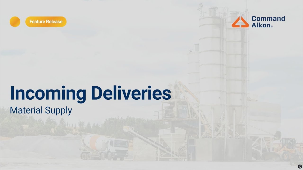 Incoming Deliveries