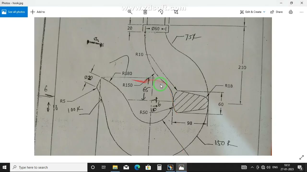 hook design #catia design steps for hook