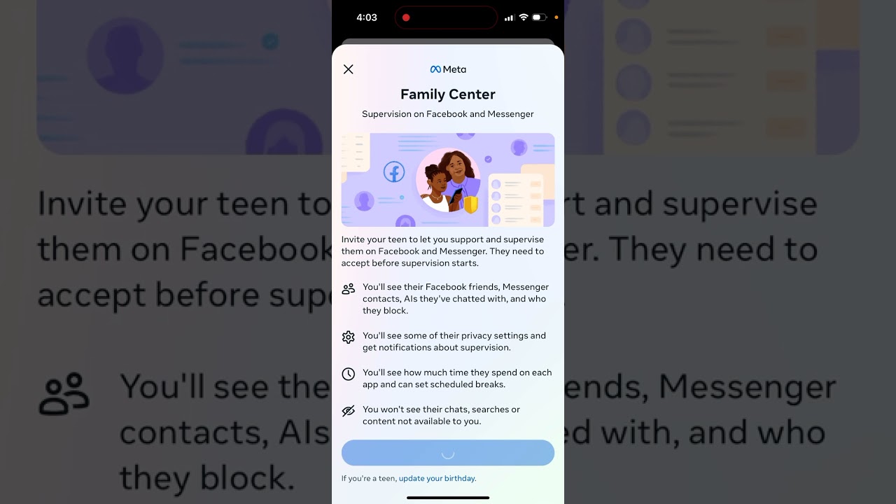 Facebook supervision - how to invite your teen?