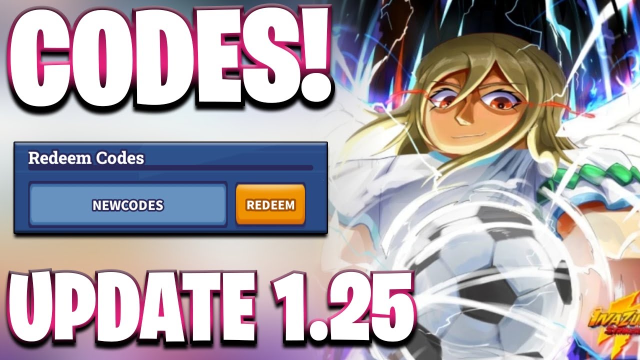 НОВИНКА! ВСЕ РАБОЧИЕ КОДЫ ОБНОВЛЕНИЯ 1.25 ДЛЯ INAZUMA STRIKERS! КОДЫ ДЛЯ ROBLOX INAZUMA STRIKERS