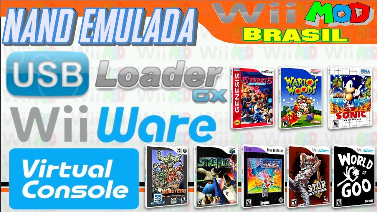 (115) Wiiware e Virtual Console no Pen Drive ou HD para USB Loader Gx via Emunand