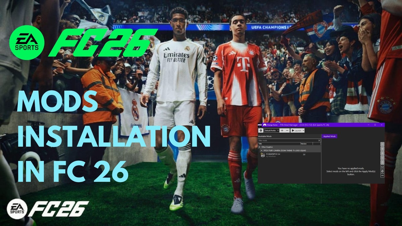 КАК УСТАНОВИТЬ МОДЫ В FC 26 | ПОШАГОВОЕ РУКОВОДСТВО ДЛЯ НАЧИНАЮЩИХ