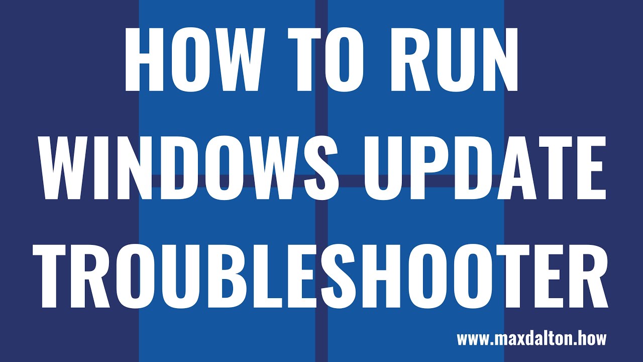 How to Run Windows Update Troubleshooter