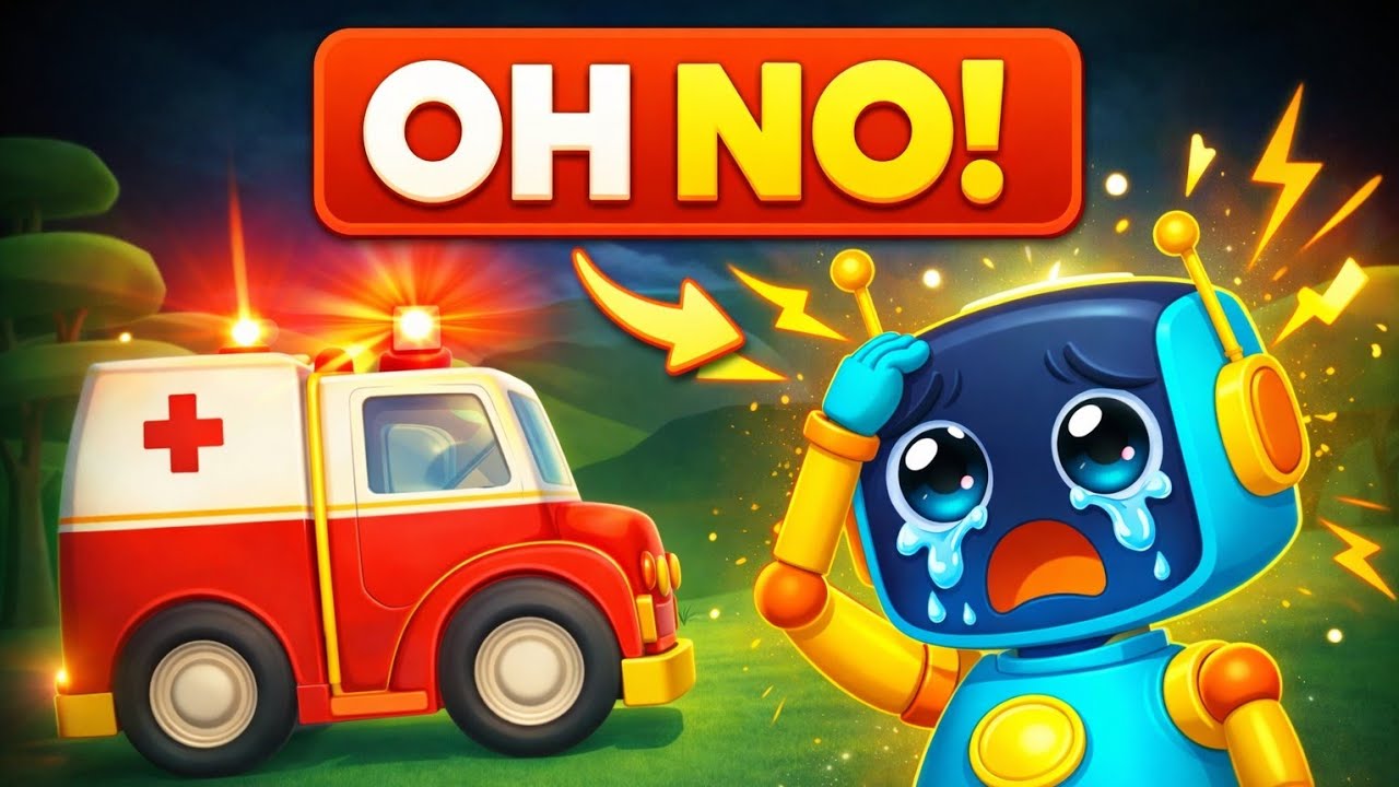 Leo Truck ambulance se paresaan huya🤔🤔| Robot met Ambulance #youtubevideo #kids #kidsvideo #exavator