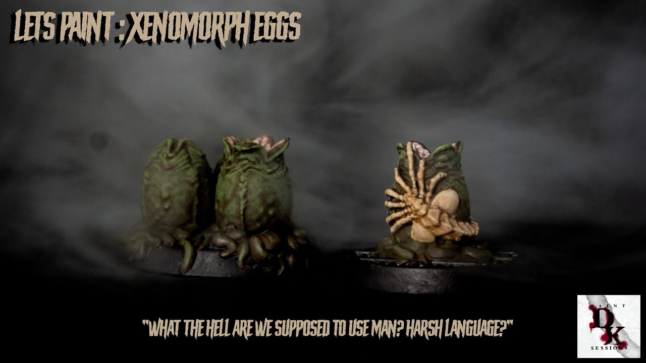 Let's Paint Xenomorph Eggs ( 3D printed alien eggs )