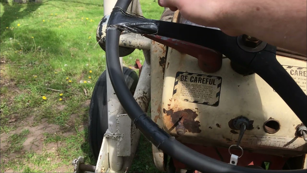 How to use a Case 300 tractor from the 1950's