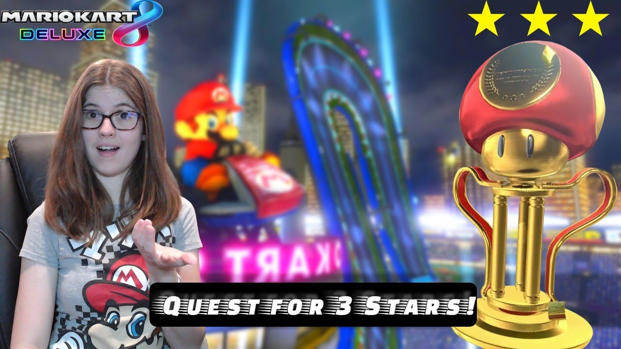 150cc Mushroom Cup -- Working for 3 Stars! |Mario Kart 8 Deluxe|